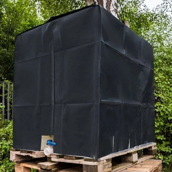 Capac de protectie capota pentru apa de ploaie rezervor de 1000 litri IBC container folie de acoperire în aer liber, Grădină, rezistent la apa Praf