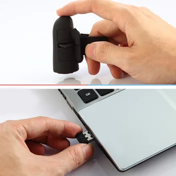 Mouse Wireless 2.4 G Creative Wireless Finger Mouse-ul Potrivit Pentru Oamenii Lenesi Mini Mouse-ul Bluetooth pentru Telefon Calculator