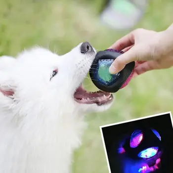 Nou Luminos Câine Jucărie Durabil Bile Elastice de Cauciuc Gonflabil Musca - rezistent la Câine Mestecat Minge de Formare de Câine Jucării pentru animale de Companie