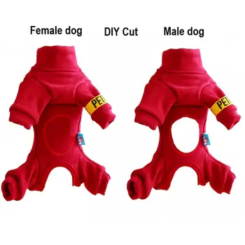 Iarna Companie salopeta Teddy Pudel Mic câine haine catelus îmbrăcăminte burta design cald câine haină de ansamblu