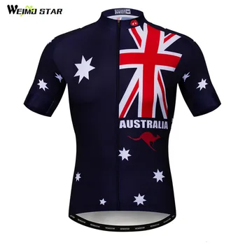 Weimostar Australia Echipa de Ciclism Jersey Vara Pro Mountain Bike Jersey Biciclete Imbracaminte cu Maneci Scurte MTB de Ciclism Purta Haine
