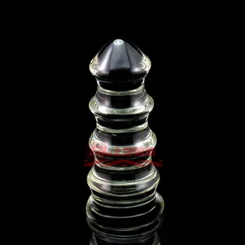 Hot 17*7cm Super mare pagoda din sticlă anal plug dildo-uri, jucarii sexuale pentru femei dilatator anal expander vibrator imens fund mare prize buttplug