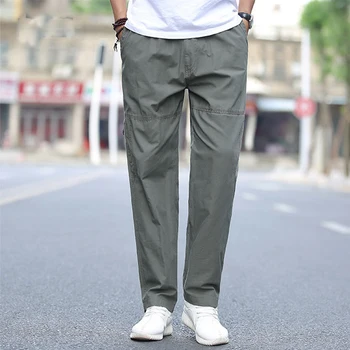 De Vară 2020 Plus Dimensiune Casual Pantaloni Barbati Din Bumbac Subțire Secțiunea Pantaloni Largi Streetwear Pantaloni De Trening Pantaloni De Marfă Oameni Noi