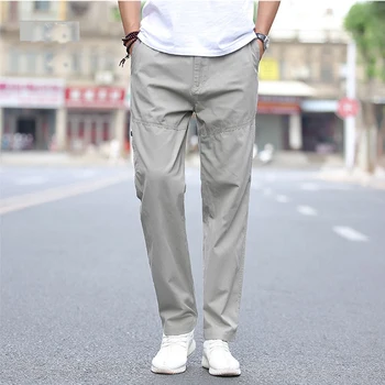 De Vară 2020 Plus Dimensiune Casual Pantaloni Barbati Din Bumbac Subțire Secțiunea Pantaloni Largi Streetwear Pantaloni De Trening Pantaloni De Marfă Oameni Noi