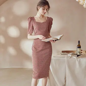 2020 Moda Elegant Slab Rochie de Vara pentru Femei Designer Rochie de Petrecere Pentru Feme Vacanță Rochie Vintage Imprimate Rochie