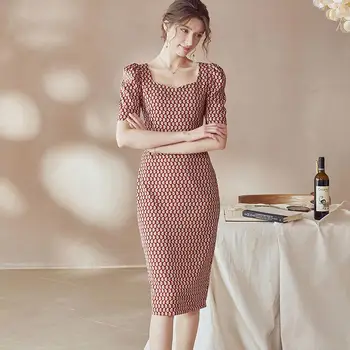 2020 Moda Elegant Slab Rochie de Vara pentru Femei Designer Rochie de Petrecere Pentru Feme Vacanță Rochie Vintage Imprimate Rochie