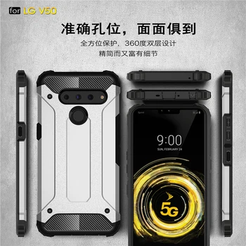 Pentru LG V50 Caz rezistent la Socuri Armura de Cauciuc Fundas Coque Grele Telefon Caz Pentru LG V50 Cover Pentru LG V50 ThinQ Caz Youthsay