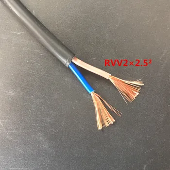 5meter 2 Nuclee 18AWG 17AWG 15AWG 13AWG 11AWG 9AWG Cupru Sârmă de cablu Conductor Electric de Cablu din PVC Moale cu Manta de Sârmă sârmă putere