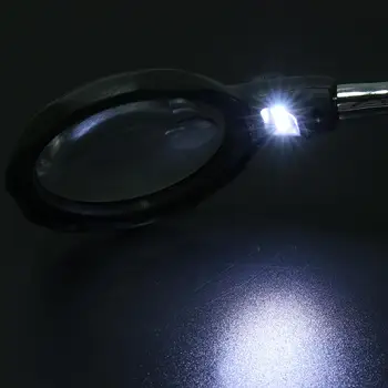 Sudare Lupa LED 3.5 X 12X lentile Auxiliare Clip lupă Lupă de masă Ajutându-al Treilea Instrument de Mână de Lipit Sta