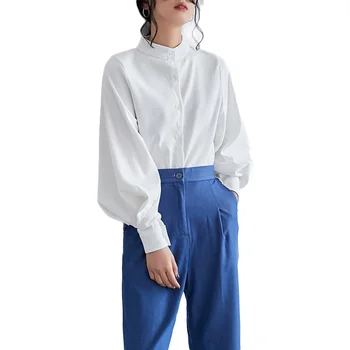 Femei De Moda 2020 Toamna Tricouri Lantern Maneca Birou Doamnă Bluza Topuri