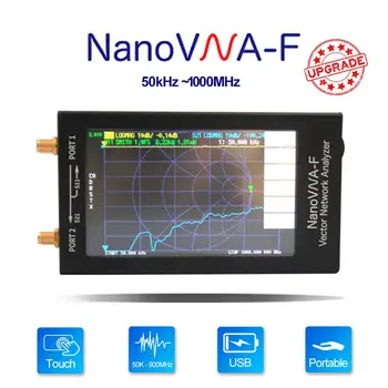 NanoVNA-F Analizor Vectorial de Retea 50kHz-1000MHz HF VHF UHF Antena Analizor Scurt Val de Val în Picioare de Masă VNA SWR Metru