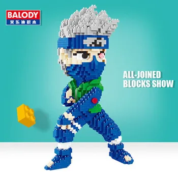Balody 16094 Anime Naruto Hatake Kakashi Ninja Desene animate 3D DIY Model Diamond Mini Blocuri Caramizi de Jucarie pentru Copii fără Cutie