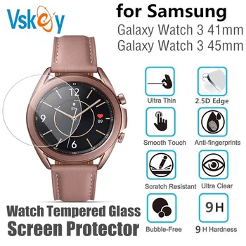 10BUC Temperat Pahar Ecran Protector pentru Samsung Galaxy Watch 3 45mm & 41mm Rotund Ceas Inteligent de Protecție de Film