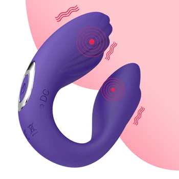 Jucarii sexuale de Tip U Dildo Vibrator 10 frequency Vibrator Anal Plug VaginalMassager Clitorisul Stimulator Vibrator Chilotei Masturbator