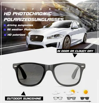 Polarizat Fotocromatică ochelari de Soare Barbati Clasic Cameleon Decolorare de Conducere Ochelari de Soare Retro bărbați Brand de Ochelari de UV400