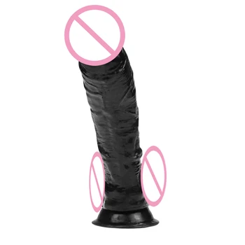 Mare Dildo Realistic Negru Mare Penis Cu Ventuza Vibrator Muntele Penis Artificial Analsex Jucarii Sexuale Pentru Femei Dildo-Uri Pentru Femei Masturbari Jucarii European
