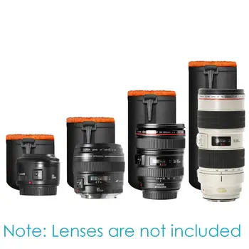 Neewer Camera Lens Pouch (4-Pack, 4-Size)- Gros Pungă de Protecție pentru Sony, Canon, Nikon, Pentax, Olympus, Panasonic Obiectiv DSLR