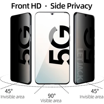 Acoperire completă Anti-spy Ecran Protector pentru Samsung Galaxy A31 A41 M11 A11 A21S A51 A71 A10-70 S10 Nota 10 Lite Privacy Glass