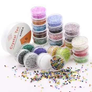 Miyuki Seed Beads Pentru a Face Bijuterii Vrac 2mm Cristal de Sticlă Lampwork Distanțier Margele Pentru Bratari Pandantiv DIY Accesorii 5000pcs