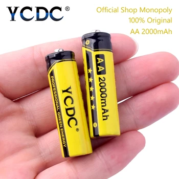 YCDC Fierbinte! 4buc YCDC 1.2 V AA 2000 mAh Ni-MH Baterie Reîncărcabilă EE6338