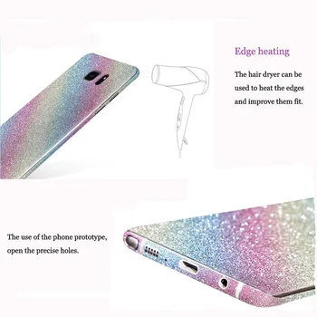 Pentru iPhone 7Plus 7G de Lux Corp Plin de Farmec Stralucitor Bling Diamante Strălucitoare, Cu Strălucire de Cristal Stras Ecran Protector