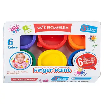 30ml 6 Culori Vibrante Lavabil Guașă Vopsea pentru Copii de Școală Vopsea Degetul B95C