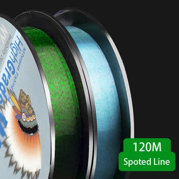 120m Pistrui 3D Invizibil Camuflaj Nailon Pescuit Line Super Puternic Punctiforme Linie de Pescuit Aborda Echipamente