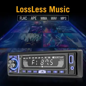 12V 1 Din Radiouri de Mașină Bluetooth Stereo Auto MP3 Player 1DIN Autoradio AUX FM Receptor Receptor Auto In Bord USB/SD Player de Muzică
