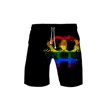 LGBT Moda Costume de baie Bărbați Femei Beach pantaloni Scurți de Bord Steag Curcubeu Lesbiene, Gay Șort Înot pantaloni Scurți de Plajă Purta haine