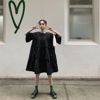 ARANSUE Vara 2019 franceză Retro Yamamoto-O Bucată de Rochii de Papusa Cult Rochie coreeană de Moda Haine