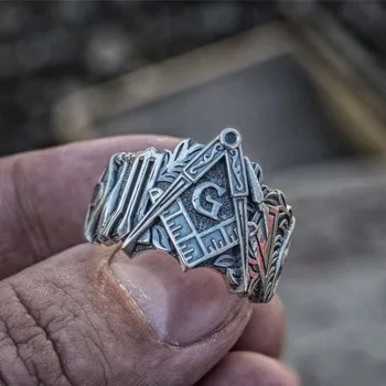 Sacru Cavalerii Templieri Masonic din Otel Inoxidabil Simbol Inel Barbati Francmason Inele Francmasoneria Bijuterii Cadou