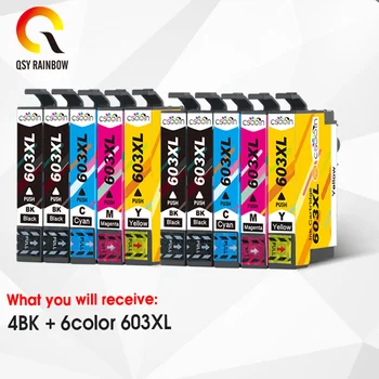 QSYRAINBOW avansate de brand 603XL Cartuș de Cerneală pentru Epson XP-XP 2100-2105 XP-XP 3100-3105 XP-4100 XP-4105 WF-2810 WF-2830