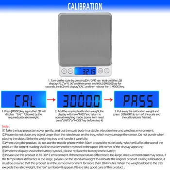 3000g 0,1 g Electronic Display LCD Mini 3 kg Ecran LCD Digital de Bijuterii de Cântărire weight Balance Scale Mini echilibrul Alimentar cu 35% reducere