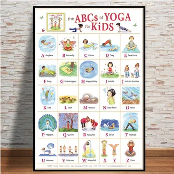 Nordic Animale ABC Alfabet Poster de Educație pentru Copii de Învățare limba engleză Print Grafic Pepinieră Arta de Perete Panza de Pictura Pentru Copii