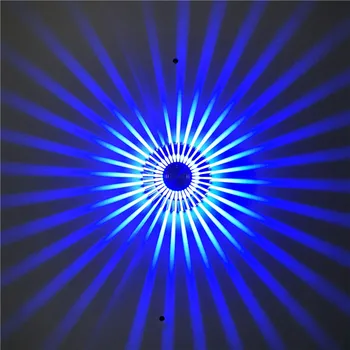 RGB 3W LED-uri Lampă de Perete Proiector Iluminat de Floarea-soarelui Tranșee de Perete Etapă de Lumină Bar DJ Vacanță de Crăciun Acasă Perete Tavan Lumina