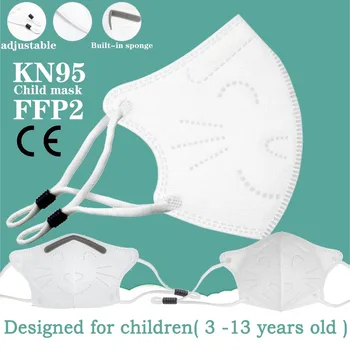 2-300Pcs masca pentru copii kn95mask copii ffp2mask copil pentru copii masca fpp2 Desene animate model 2 buc/pachet kn95 mascarillas niños