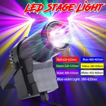 30W RGBW LED DMX512 Etapa Lumina Pinspot Fascicul de lumina Reflectoarelor 6CH pentru DJ Petrecere DISCO KTV AC100-240V Etapă Efect de Iluminare