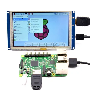 GeeekPi 5 inch, 800*480 LCD HDMI Display Touch Screen Free Driver pentru Raspberry Pi 4B / 3B+ / 3 / 2 Model B / PC-ul pentru Windows