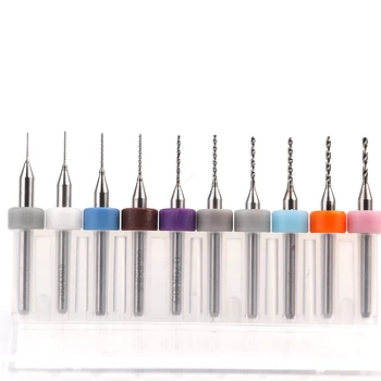 10buc / set 0.1 mm 1.0 mm PCB mini oțel de tungsten carbide drill pentru cnc circuite imprimate, mașini de foraj