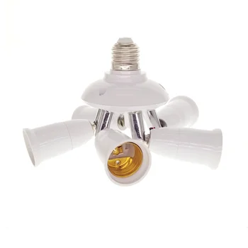 1 la 34 5 Lumina Adaptor, Convertoare Titularul E27 lampă de Bază cu Soclu E27 plug Splitter pentru Iluminat cu LED Lampa Split Adaptor Bec