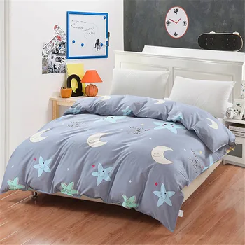 Desene animate drăguț câine animal de peisaj albastru gri copil de modă fată băiat dormitor decor 1buc pilota/Plapuma din bumbac textile acasă