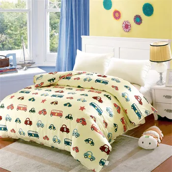 Desene animate drăguț câine animal de peisaj albastru gri copil de modă fată băiat dormitor decor 1buc pilota/Plapuma din bumbac textile acasă