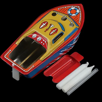 1 buc Clasic Fier Lumânare cu Abur Barca Jucărie Europene Piscină cu Apă Jucărie Plutitoare Barca Jucărie pentru Copii Cadou de Ziua de nastere