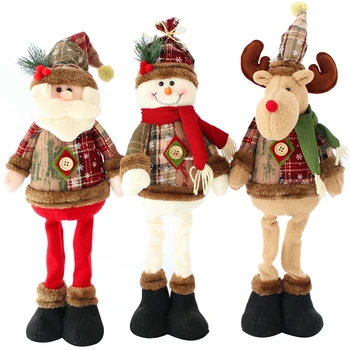 48cm Crăciun om de Zăpadă, Moș Crăciun, Reni în Picioare Păpuși Jucărie de Crăciun Ornament Petrecere Acasă Decorare Cadou
