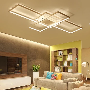Moderne Plafon cu LED-uri Lampă de Control de la Distanță Interior Lumina Interioară de Fixare de Iluminat pentru Bucătărie, Sufragerie, Dormitor la Mansardă