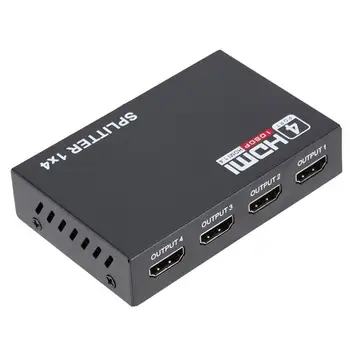 Splitter-ul HDMI 1 Din 4 Complete de Înaltă Definiție 4 Port Hub Repetor Amplificator 1.4 V Tridimensional 4K, 1080P