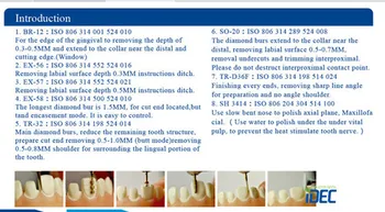 1Set Dentare Kit de pregătire pentru furnir de Portelan 8PCS/KIT FG0807D