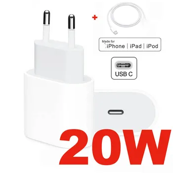 20W Original Pentru iphone 12 Pro Încărcător USB C C2L Adaptor de Călătorie PD încărcător rapid QC3.0 pentru Apple pentru iPhone 12 mini 11 Max Cablu
