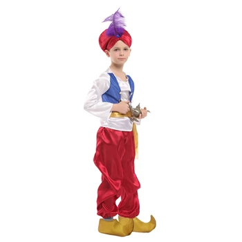 Copii Copii Petrecere De Halloween Aladdin Costume Lampa Lui Aladdin Genie Costumul Lui Adam Prince Fantasia Arabe Îmbrăcăminte Copil Băiat De Carnaval
