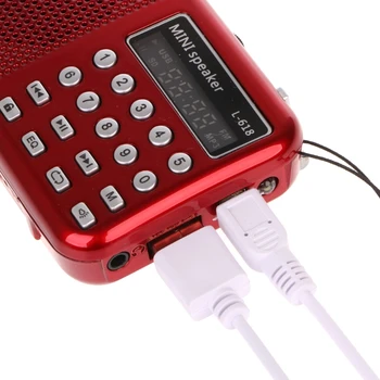 1 buc Mini LCD Digital Audio Radio FM Difuzor USB Micro SD TF Card MP3 Player de Muzică